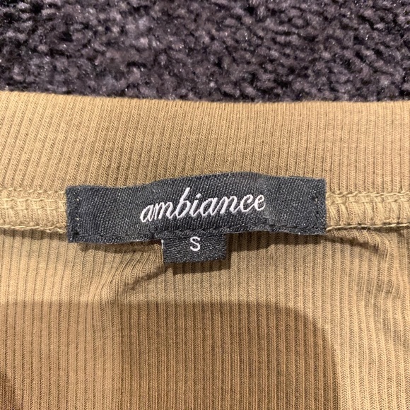 Olive Green Off the Shoulder Fitted Top! - Picture 3 of 5